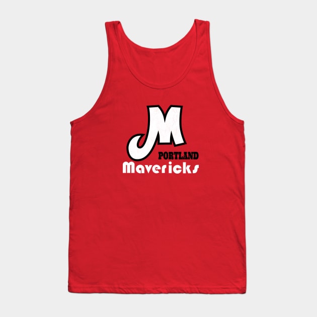 Defunct Portland Mavericks Baseball Tank Top by LocalZonly